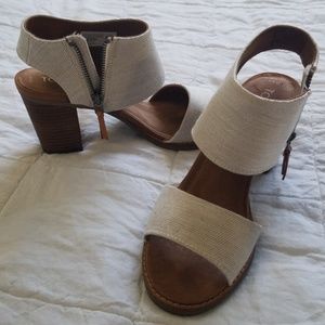 Toms block heel sandals
